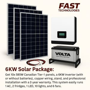 Home 6KW Solar System Package